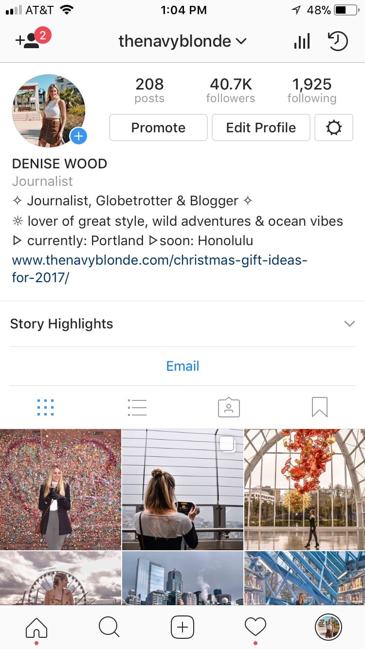 Instagram_Bio_Example | The Navy Blonde