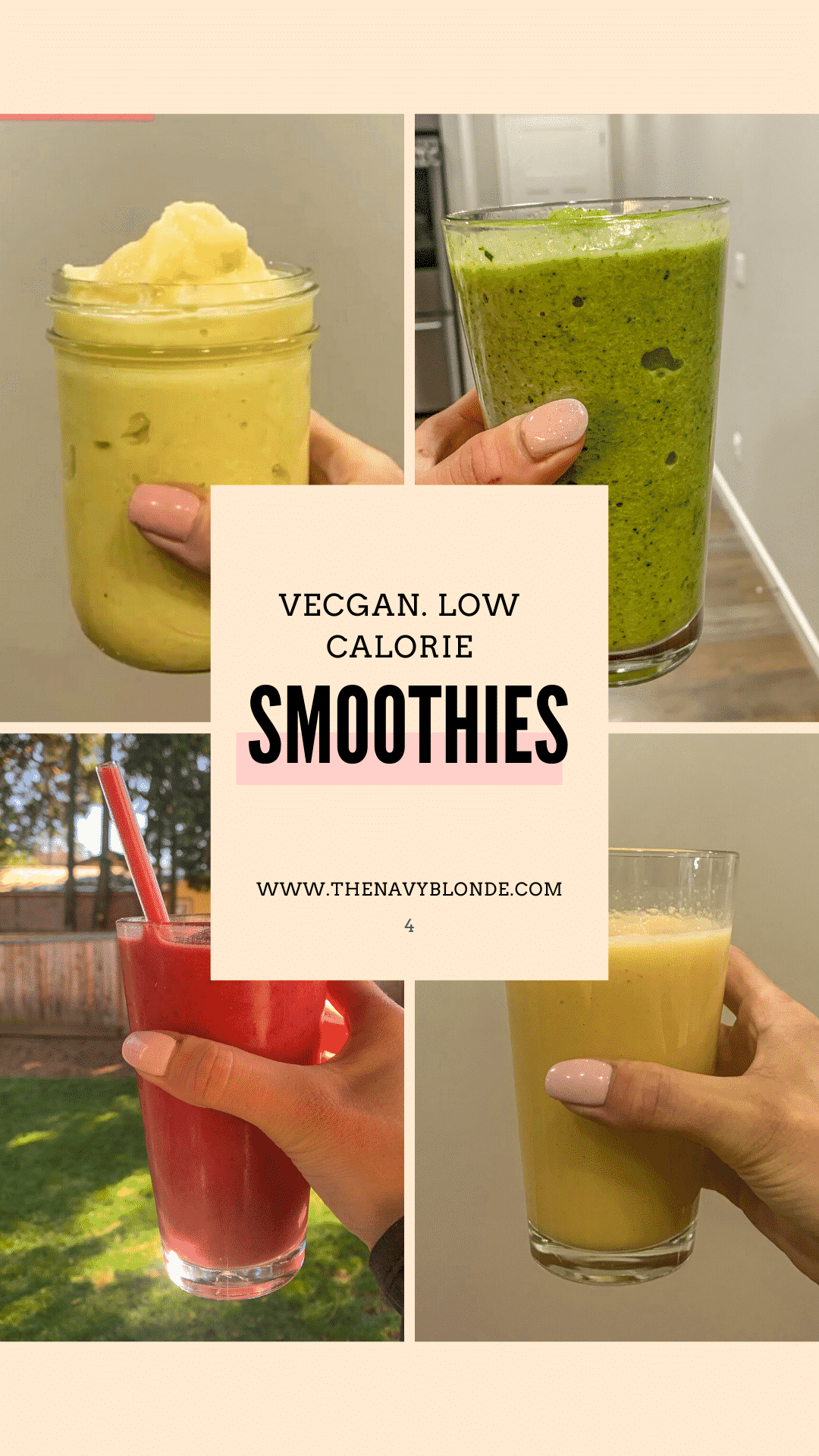 4 Healthy Morning Smoothies to Make At Home | The Navy Blonde