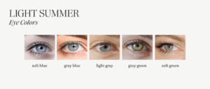 light summer eye colors